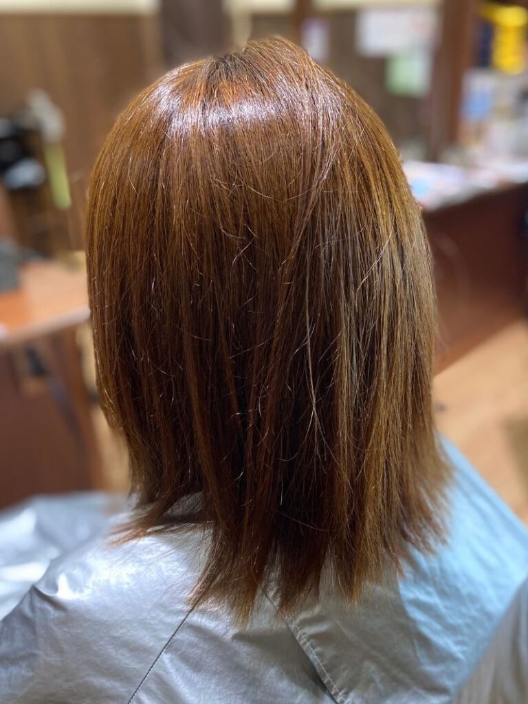 シルクRICH＆シルクカラーのビフォーアフター/次世代の縮毛矯正とカラーでうるツヤ髪へ。パサつき、ゴワつき髪の人必見！/ビフォー
