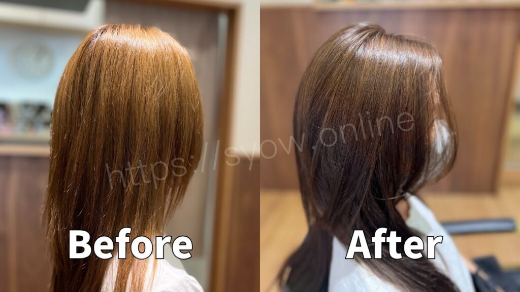 Syowの骨格矯正カットは髪を立体的に、奥行きまで計算しているので、メリハリのあるシルエットを作り出せます。